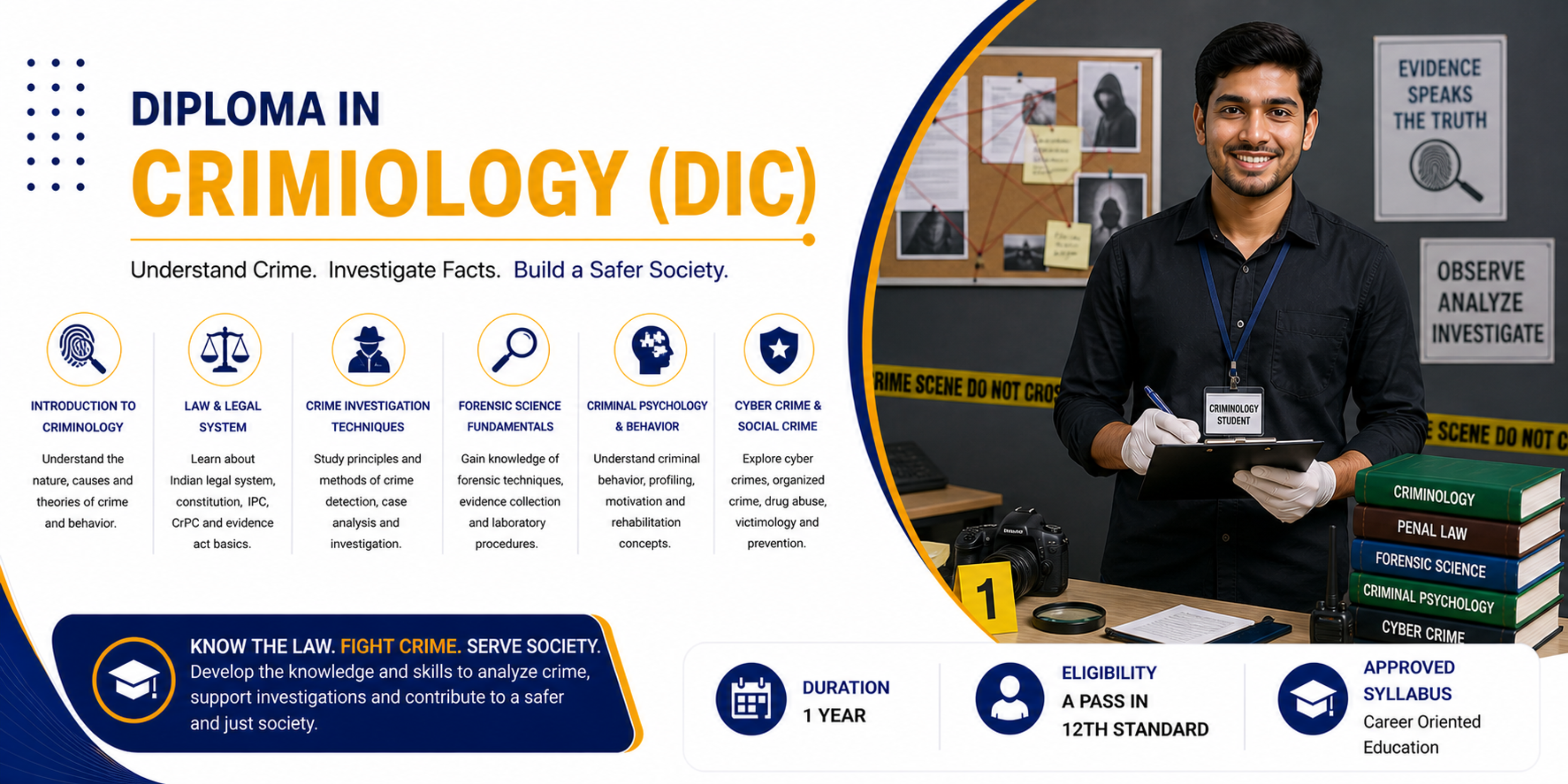 Diploma in Criminology (DIC) in Coimbatore